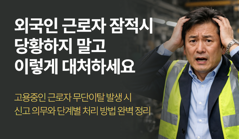 외국인 근로자 무단이탈시 사업주 대응 절차 완벽 가이드